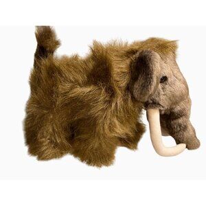 Build-A-Bear Workshop Woolly Mammoth Plush Toy 14" Brown Faux Fur